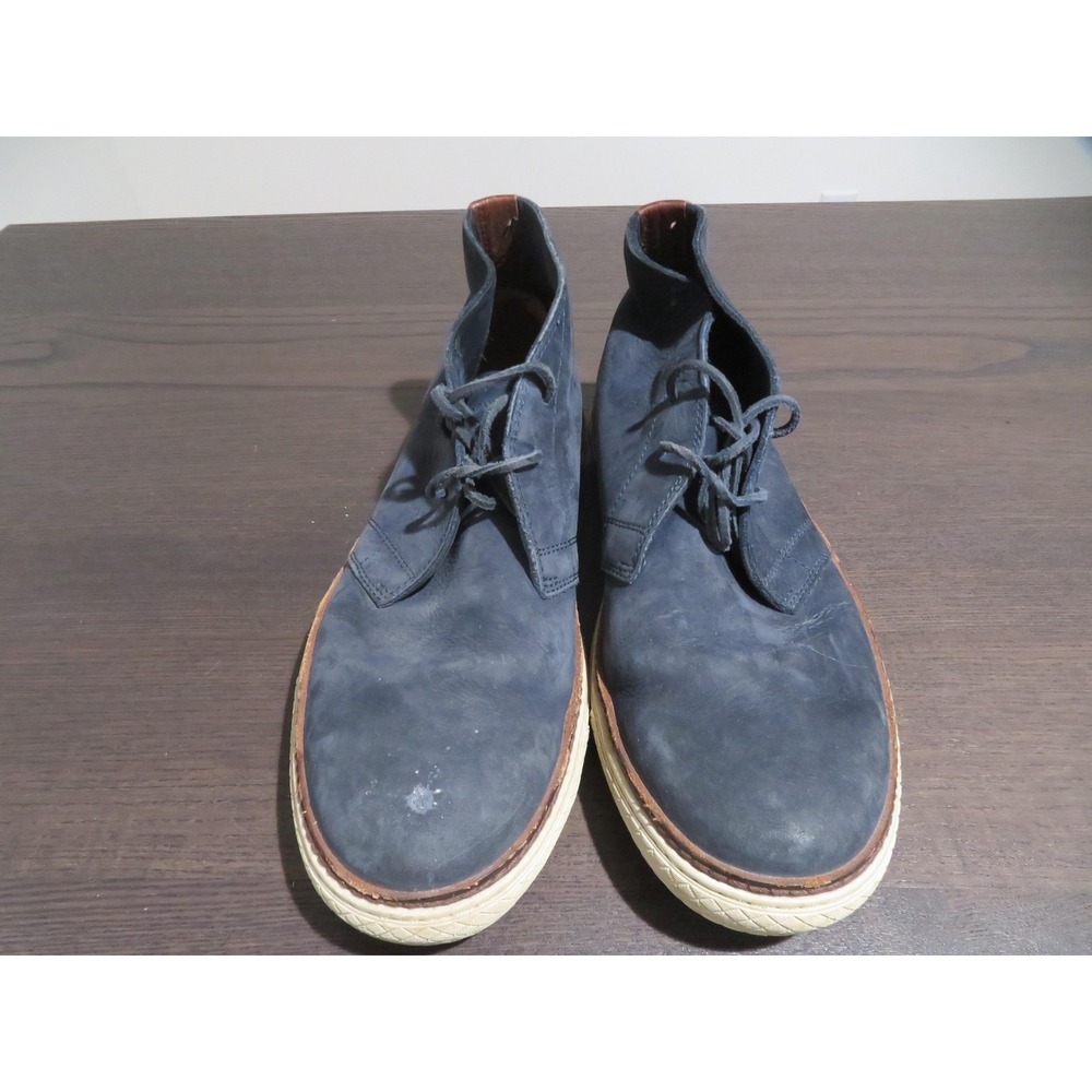 Frye Chukka Boots Mens Size 12 Navy Blue Suede Leather Casual Lace Up 3481166 - Picture 3 of 10